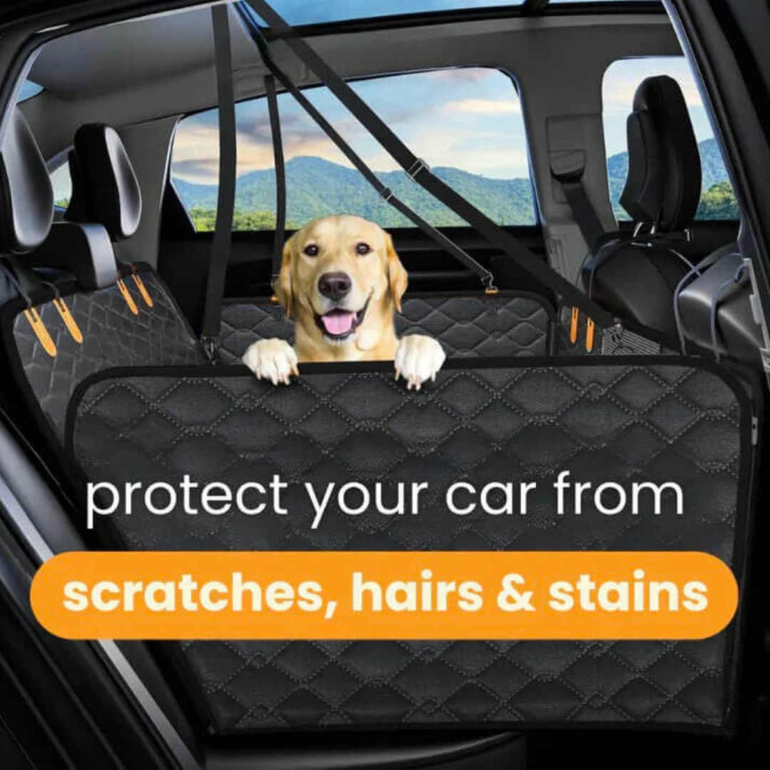 RidePal™-Hard Bottom Dog Car Seat Protector + FREE Plush Bed