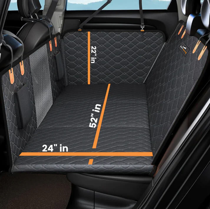 RidePal™-Hard Bottom Dog Car Seat Protector + FREE Plush Bed