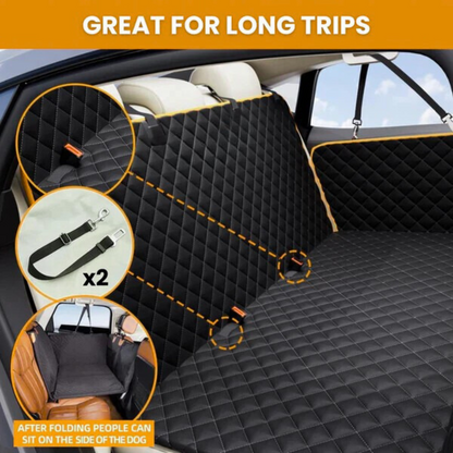 RidePal™-Hard Bottom Dog Car Seat Protector + FREE Plush Bed