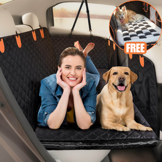 RidePal™-Hard Bottom Dog Car Seat Protector + FREE Plush Bed