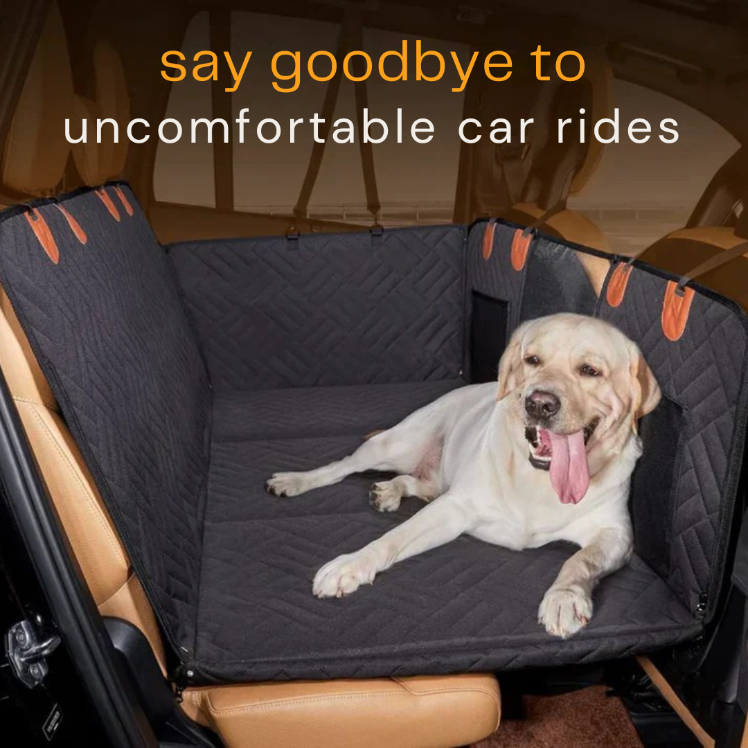 RidePal™-Hard Bottom Dog Car Seat Protector + FREE Plush Bed