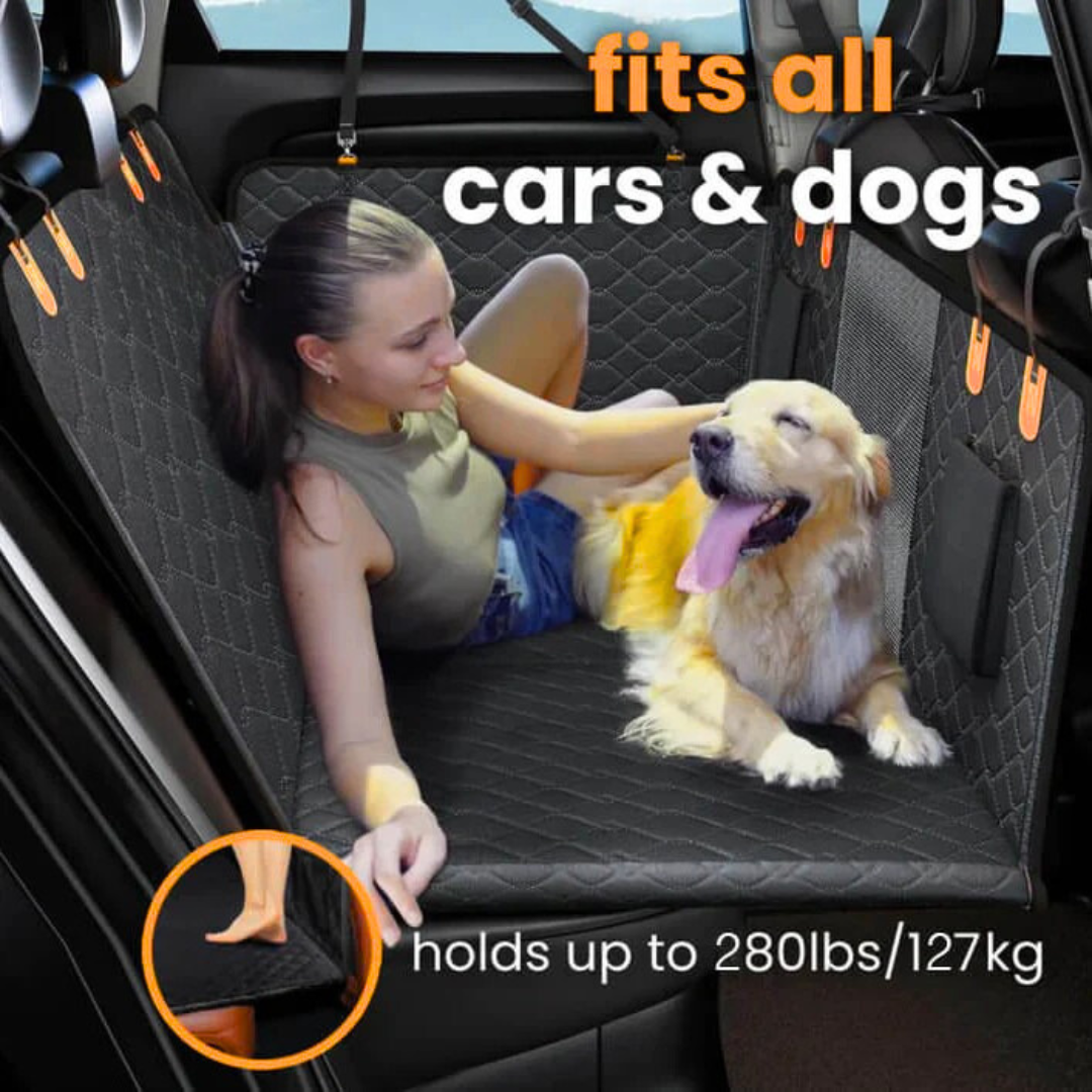 RidePal™-Hard Bottom Dog Car Seat Protector + FREE Plush Bed